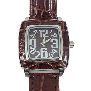 BWC Womens Brown SR626SW Japanese Quartz Movement Analog Watch